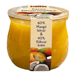 Csattos Prémium Kókuszos mangólekvár 340g